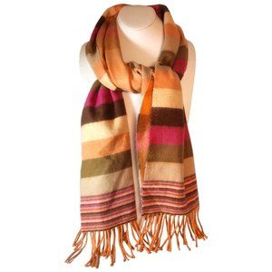 Cashmere Hand Tailored Scarf Muffler Made in Germany 12" x 64.5"